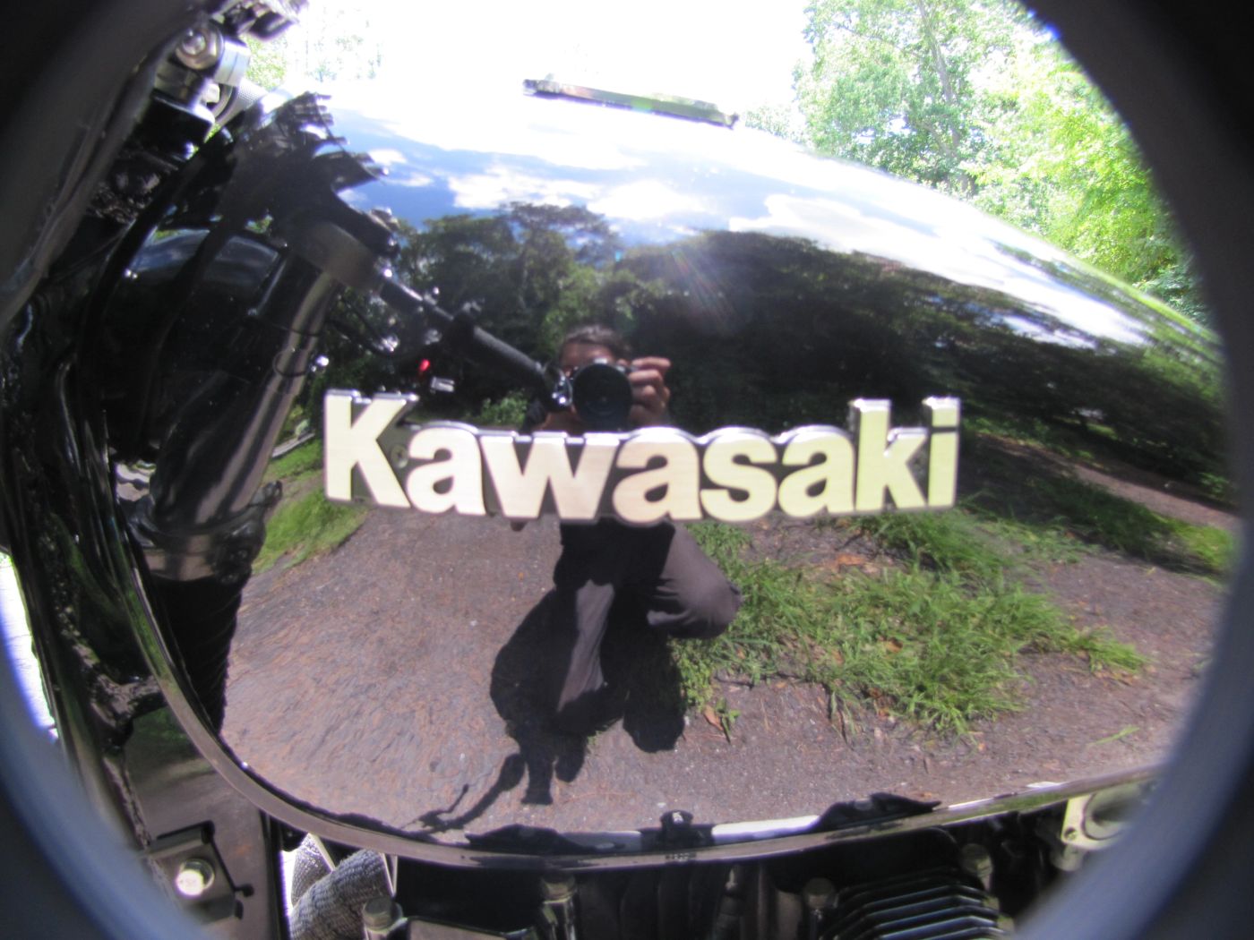 Shooting a custom Kawasaki